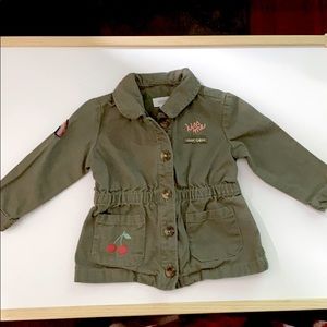 Gymboree Patch Jacket in Olive Green